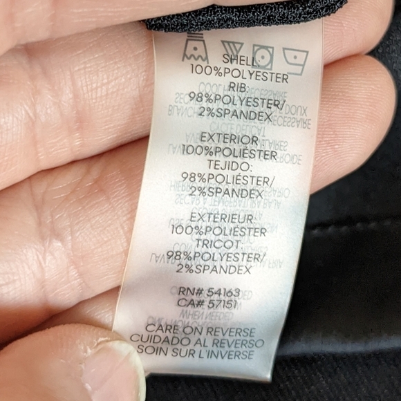 CALVIN Klein Black Satin Pull Over 2X Plus Sized Sweatshirt - Picture 13 of 16